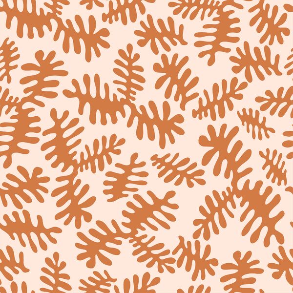 Matisse Floral in Caramel on Pink Glow