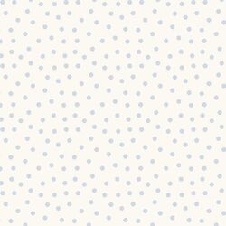 Tossed Polka Dot in Pond Blue on Cream