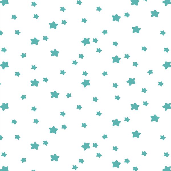 Star Light in Seafoam on White