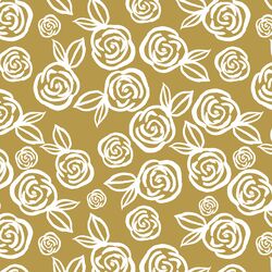 Tea Roses in Gold
