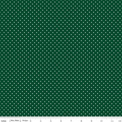 Swiss Dot in Christmas Green