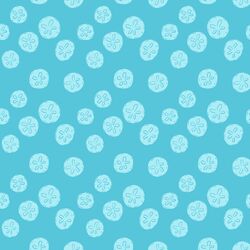 Sand Dollars in Pacific Blue