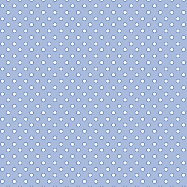 Outlined Dots in Cornflower Blue
