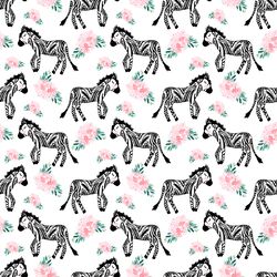 Little A Zebra Garden in Pink