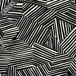 Lines Maze Canvas in White