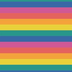 Look Lively Stripe in Rainbow Bright