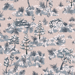 Frosted Forest in Pale Blush