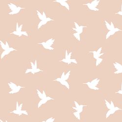 Hummingbird Silhouette in Shell