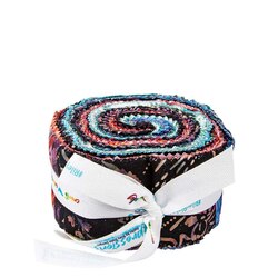 Expressions Batiks 2.5" Strip Roll in Chalk and Charcoal C