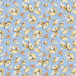 Mushroom Toss in Blue