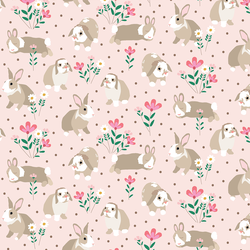 Bunnies in Sweet Pink