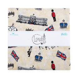 Expressions Batiks 10" Square Pack in Around the World - London