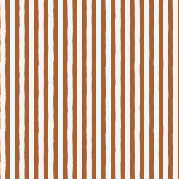 Large Striped Streamers in Cocoa Brown