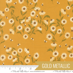 Cone Flower in Golden Metallic