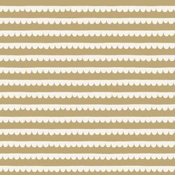 Scalloped Stripes in Golden Olive