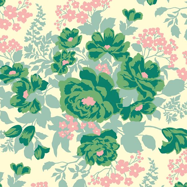 Rose Bouquet in Fresh Green