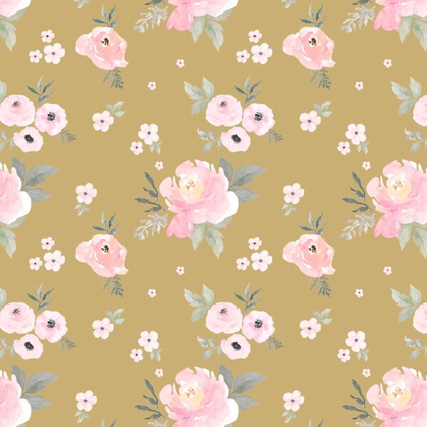 Small Sweet Blush Roses in Golden Canyon