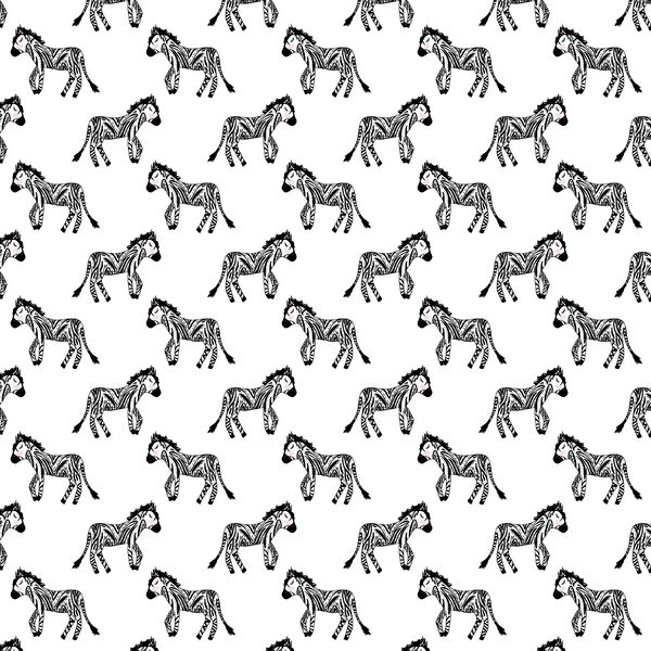 Tiny Zebras in White