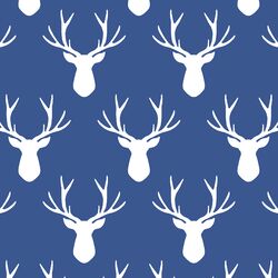 Stag Silhouette in Blue Jay