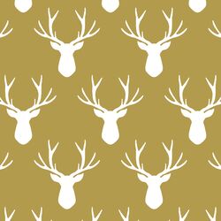 Stag Silhouette in Gold