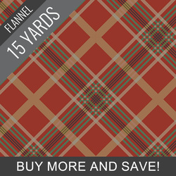Crossed Threads Flannel in Hibernal - 15 Yard Bolt