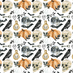 Small Halloween Icons in White
