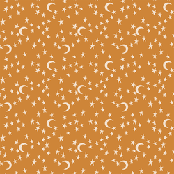 Small Moonlit Stars in Orange