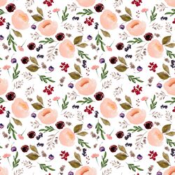 Small Trail Florals in White