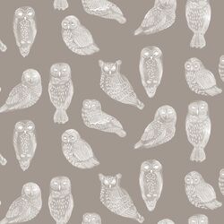Snowy Owls in Dark Taupe