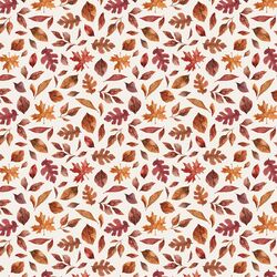 Little Fall Leaves in Cream
