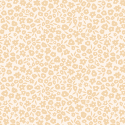Flower Field in Light Apricot Cream