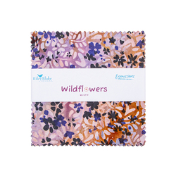 Expressions Batiks 5" Square Pack in Wildflowers A