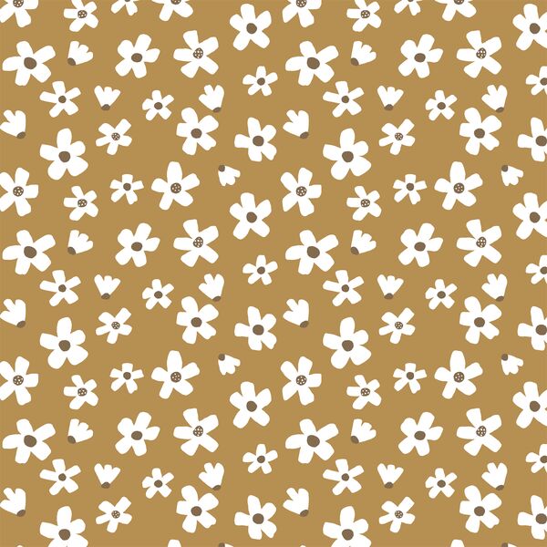 Large Daisy Garden in Toffee