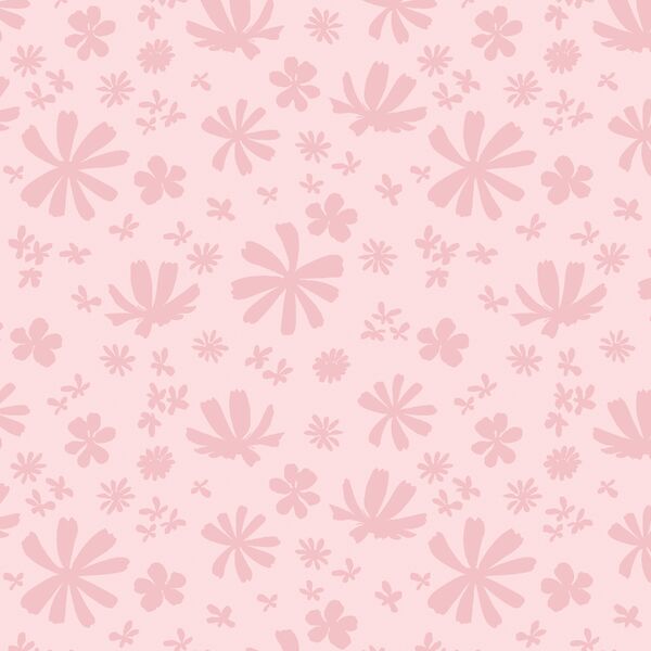 Silhouette Blooms in Petal Pink