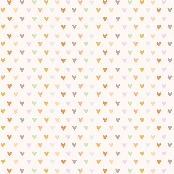 Boho Rainbow Hearts in Retro Sunshine