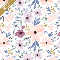 Sugar Plum Poppy Floral in Dawn