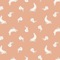Playful Bunnies in Peachy Keen
