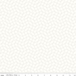 Wavy Grid in White Gray