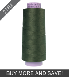 Burnt Olive (9150-0731) - Silk Finish Cotton 50wt - 2000 Yards (2 Pack)