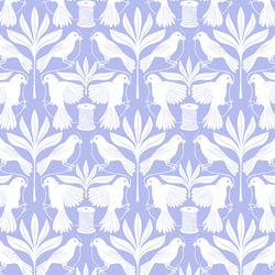 Birds Silhouette in Periwinkle