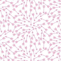 Arrows in Begonia on White