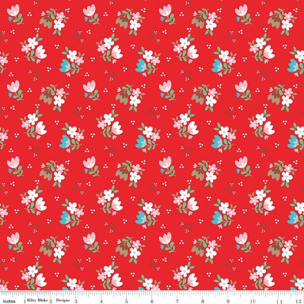 Floral in Red