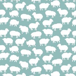 Sheep Silhouette in Pool