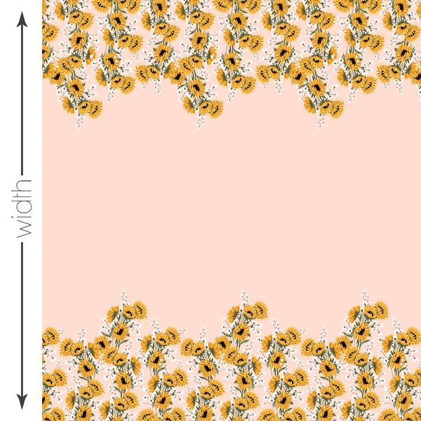 Little Turn to the Sun Double Border in Light Pink