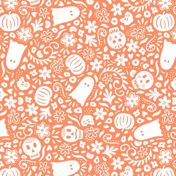 Large Ghostly Gardens in Pumpkin