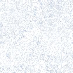 Paperie in Azurite on White