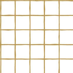 Windowpane in Marigold on White