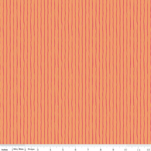 Wavy Stripe in Orange