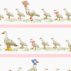 Large Goose Parade in Pink