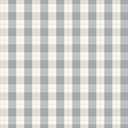 Country Gingham in Gray Blue